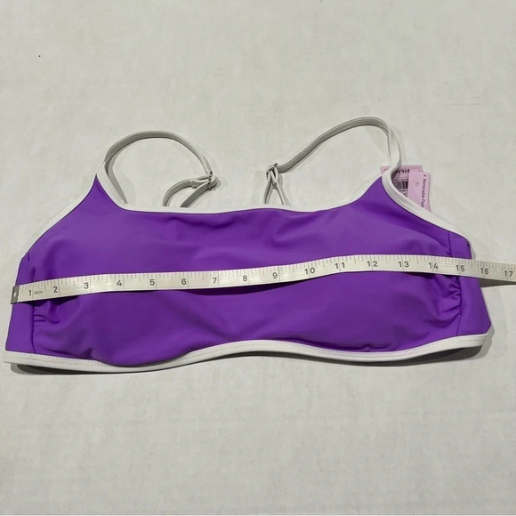 Wild Fable Color Block Purple White Bralette Bikini Top Women’s Size XL - Picture 4 of 6